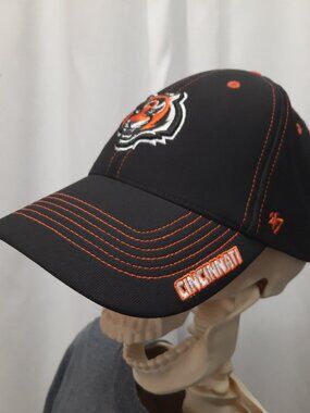 Cincinnati Bengals Hat '47 Brand Youth Boys Girls Black Orange NFL Team Apparel